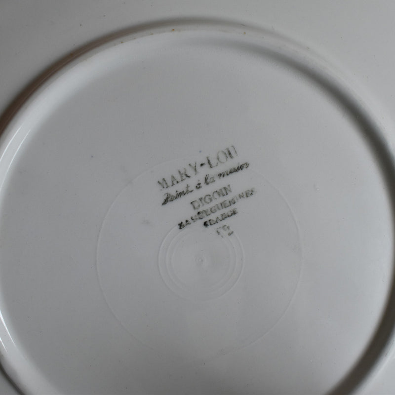 Vintage Cake Plate, Digoin & Sarreguemines, Mary Lou