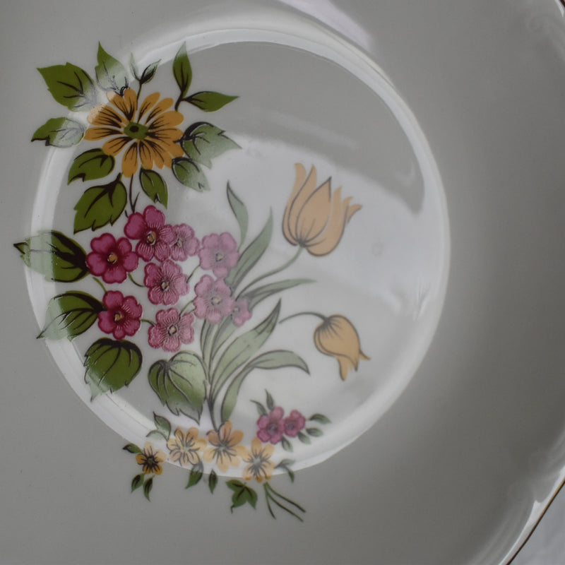 Vintage Deep Plate Gien Floréal A