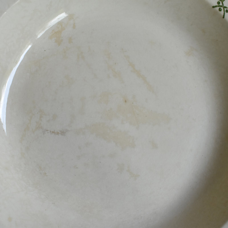 Antique Deep Plate U&C Sarreguemines Arcole