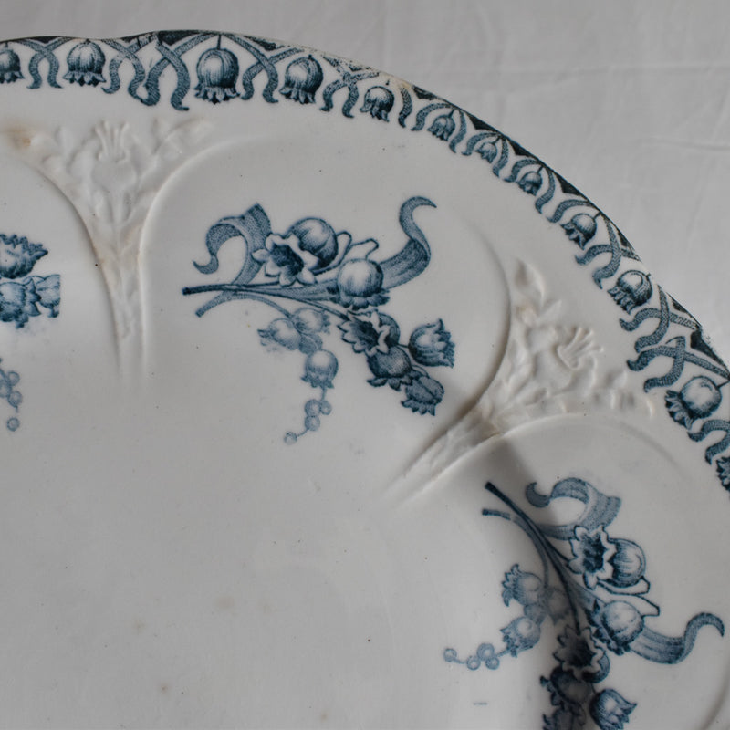 Antique Pedestal Plate Lonwy Muguet (Lily of the Valley) B