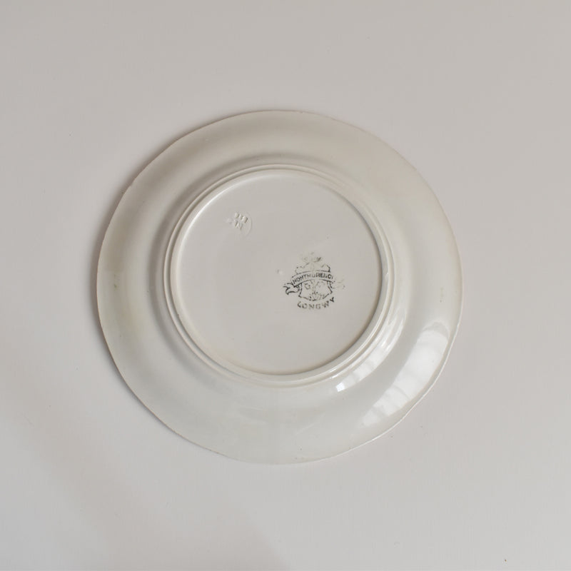 Antique Dessert Plate, Longwy, Montmorency A