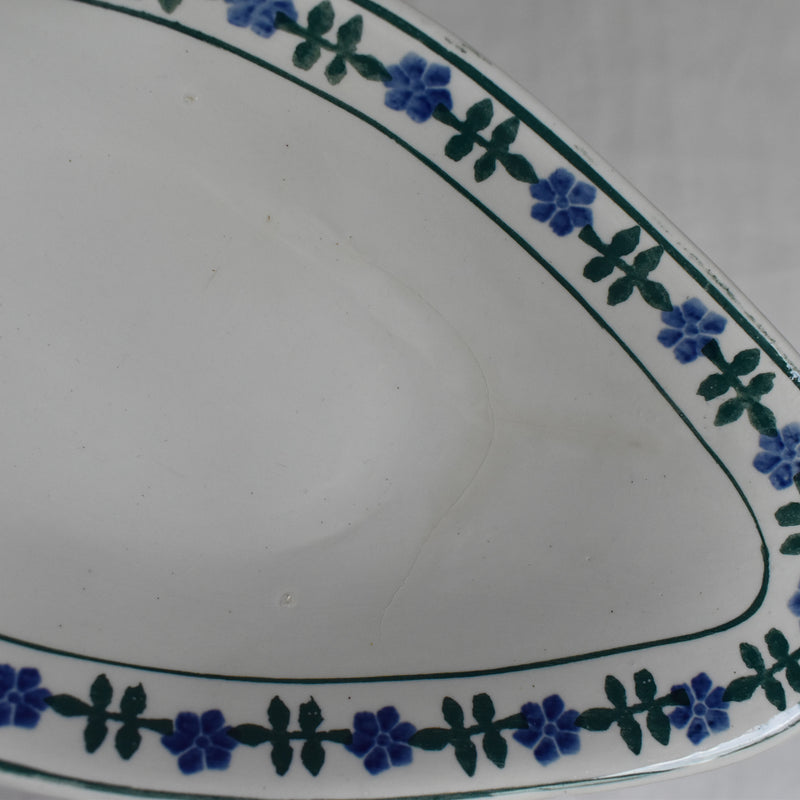 Antique Raviere Saint Amand Fleur Bleu
