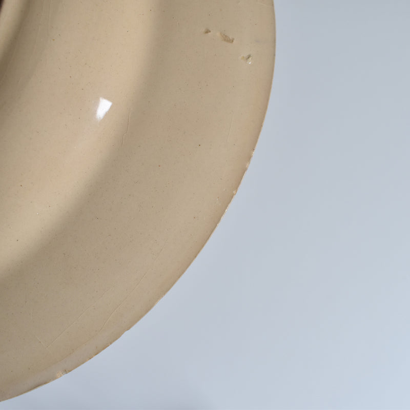 Antique Deep Plate K&G Lunéville Flore C