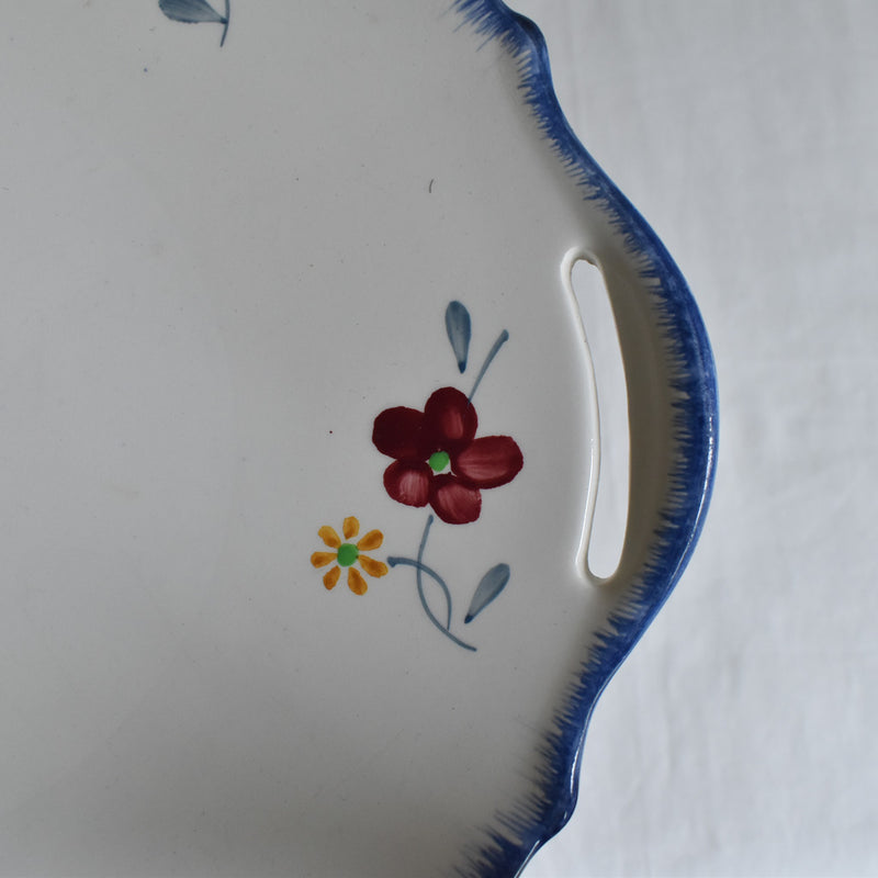 Vintage Cake Plate, Digoin & Sarreguemines, Mary Lou