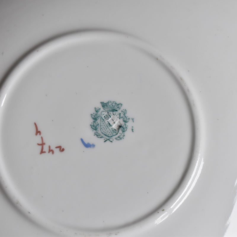 Antique Chocolate Saucer Sarreguemines Minton 247