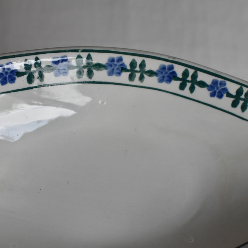 Antique Raviere Saint Amand Fleur Bleu