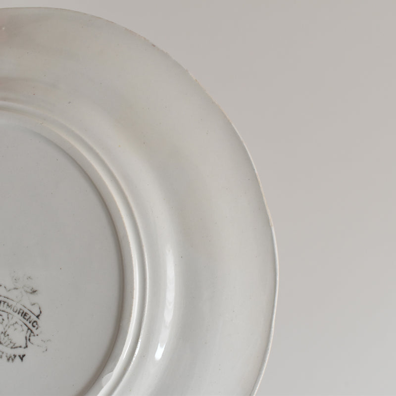 Antique Dessert Plate, Longwy, Montmorency A