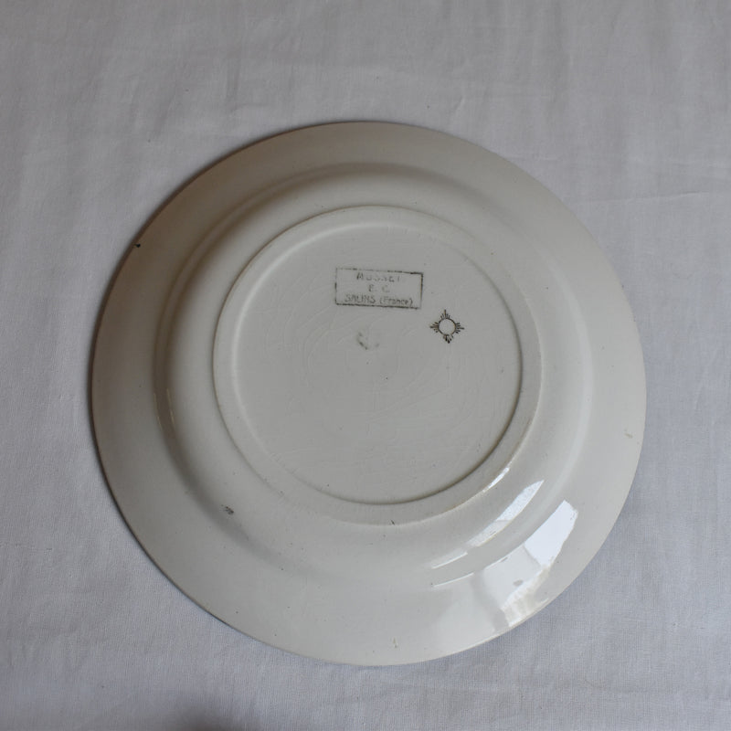 Antique Plate Salins Musset B