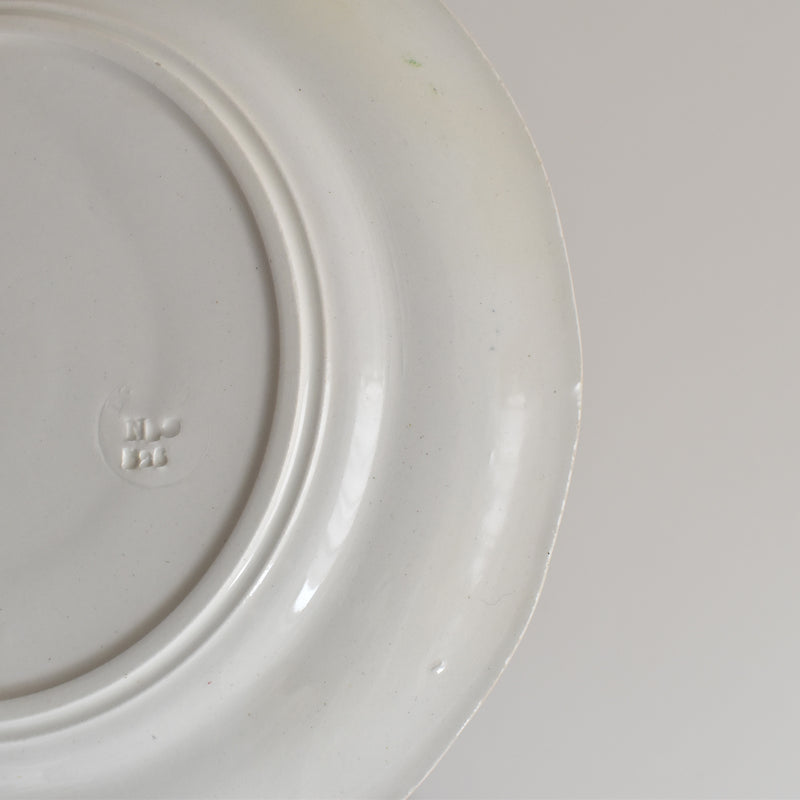 Antique Dessert Plate, Longwy, Montmorency A