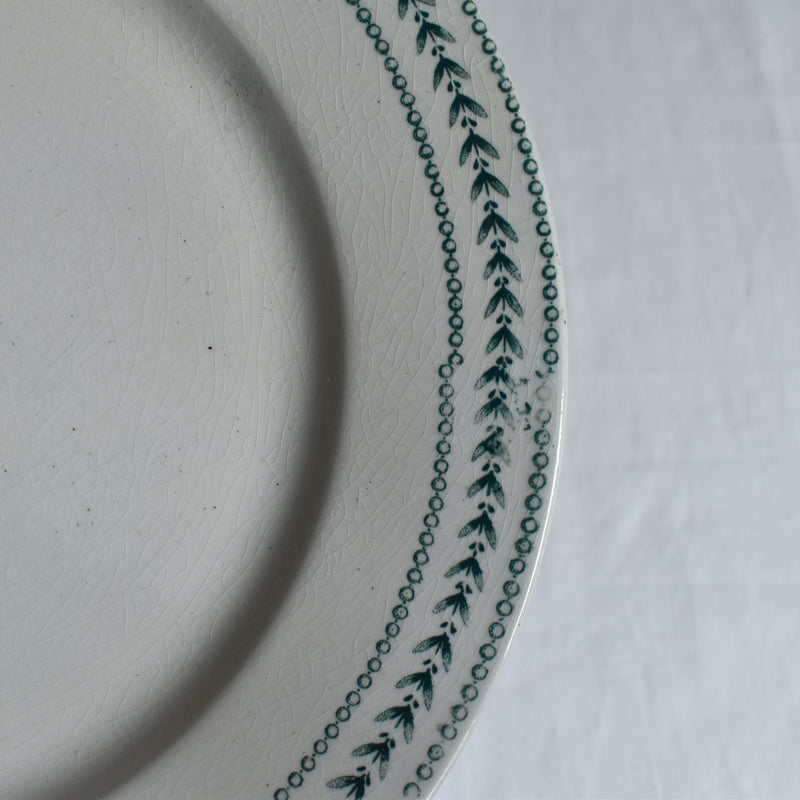 Antique Plate Gien Laurier B