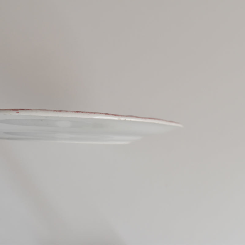 Antique Dessert Plate, Longwy, Montmorency A