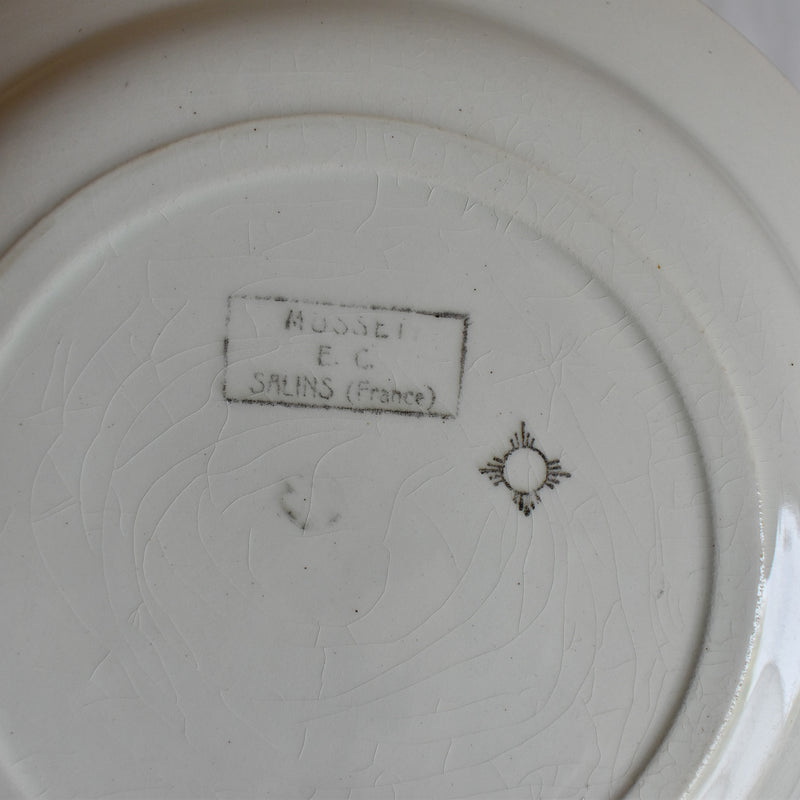Antique Plate Salins Musset B