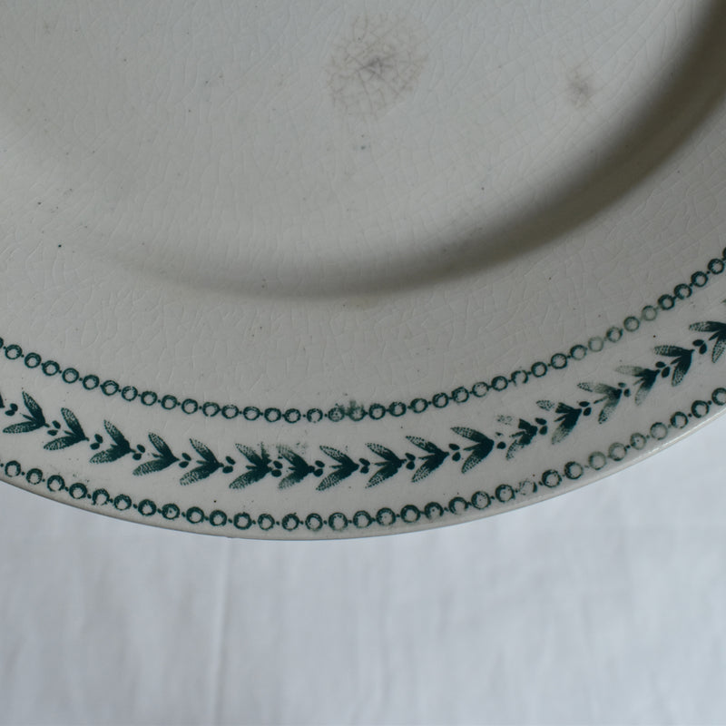 Antique Plate Gien Laurier B