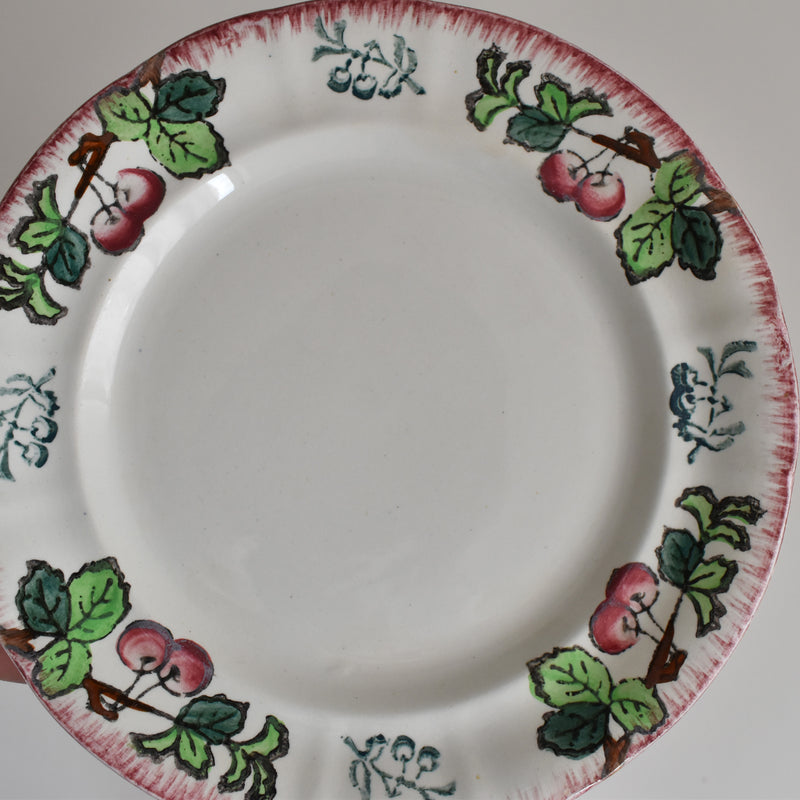 Antique Dessert Plate, Longwy, Montmorency A