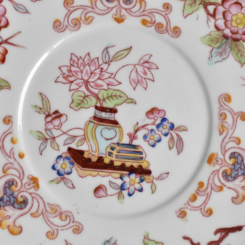 Antique Chocolate Saucer Sarreguemines Minton 247