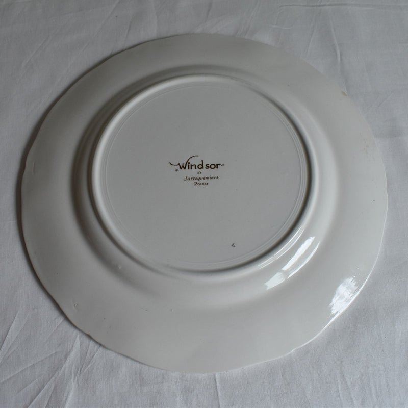 Antique Plate Sarreguemines Windsor