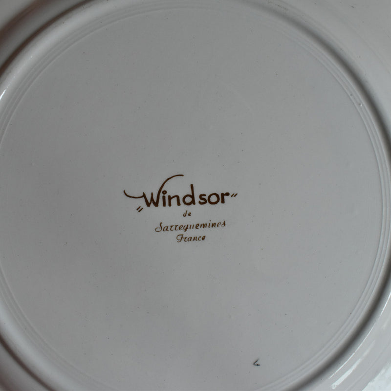 Antique Plate Sarreguemines Windsor