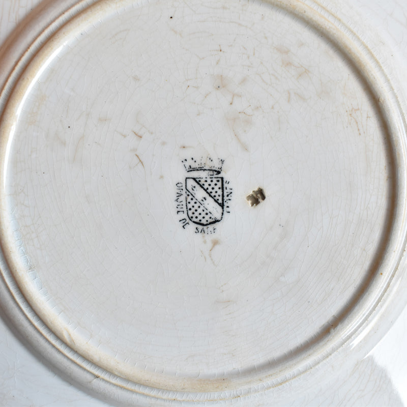 Antique Decorative Plate: Sarreguemines "Le Déjeuner sur l'herbe"