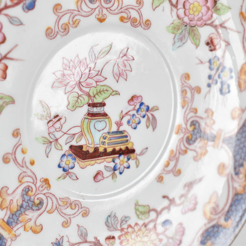Antique Chocolate Saucer Sarreguemines Minton 247