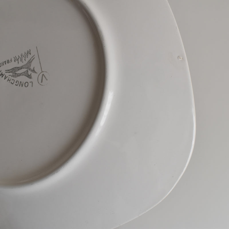Vintage plate, Longchamp, Poisson Truite Arc-en-ciel (Rainbow Trout)