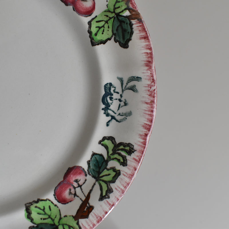 Antique Dessert Plate, Longwy, Montmorency A