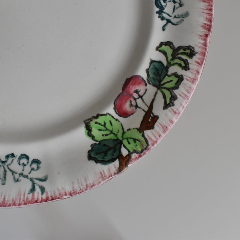 Antique Dessert Plate, Longwy, Montmorency A
