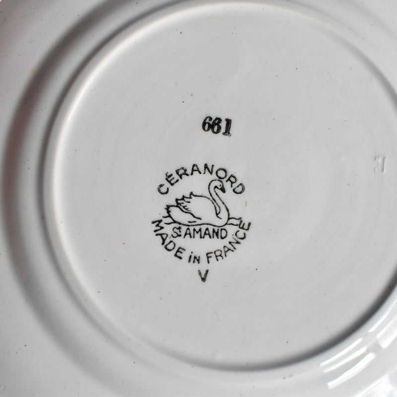 Vintage Dessert Plate, Ceranord (Saint-Amand) 661 A