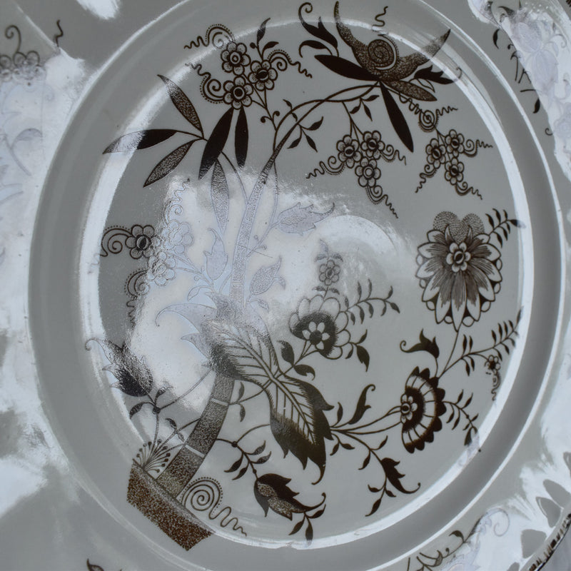 Antique Plate Sarreguemines Windsor