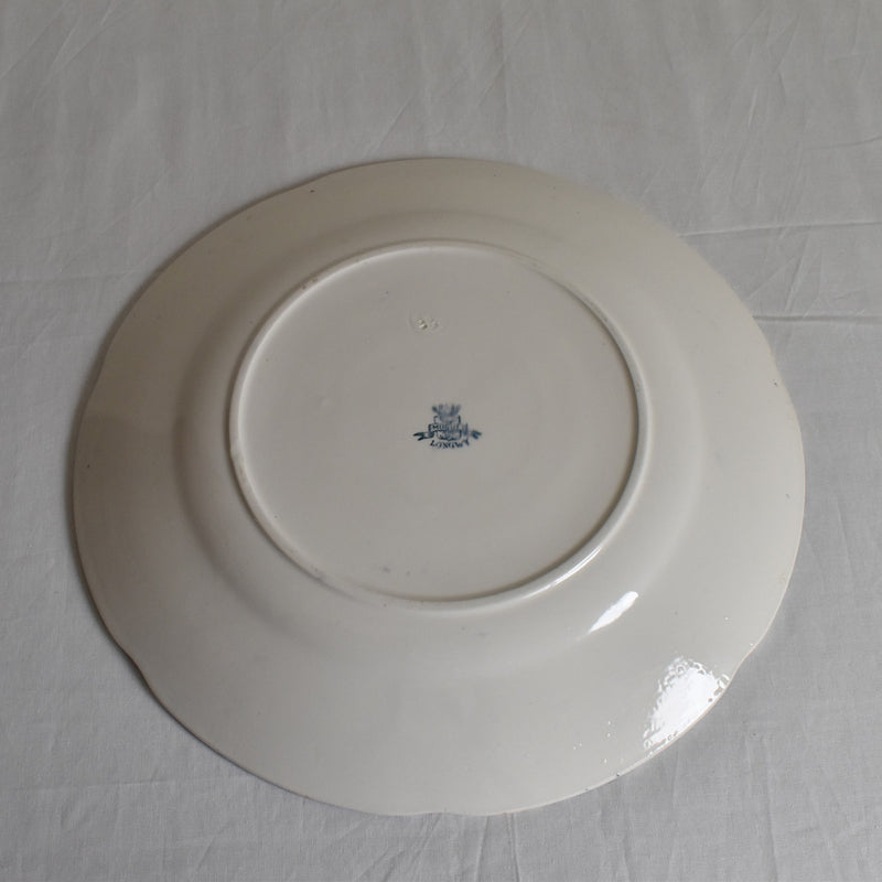 Antique Large Round Plate, Lonhwy Muguet (Lily of the Valley)