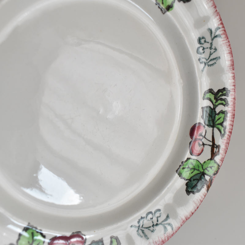 Antique Dessert Plate, Longwy, Montmorency A
