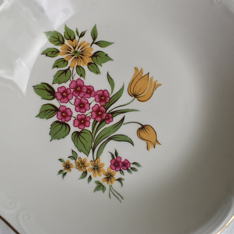 Vintage Deep Plate, Gien Floréal B
