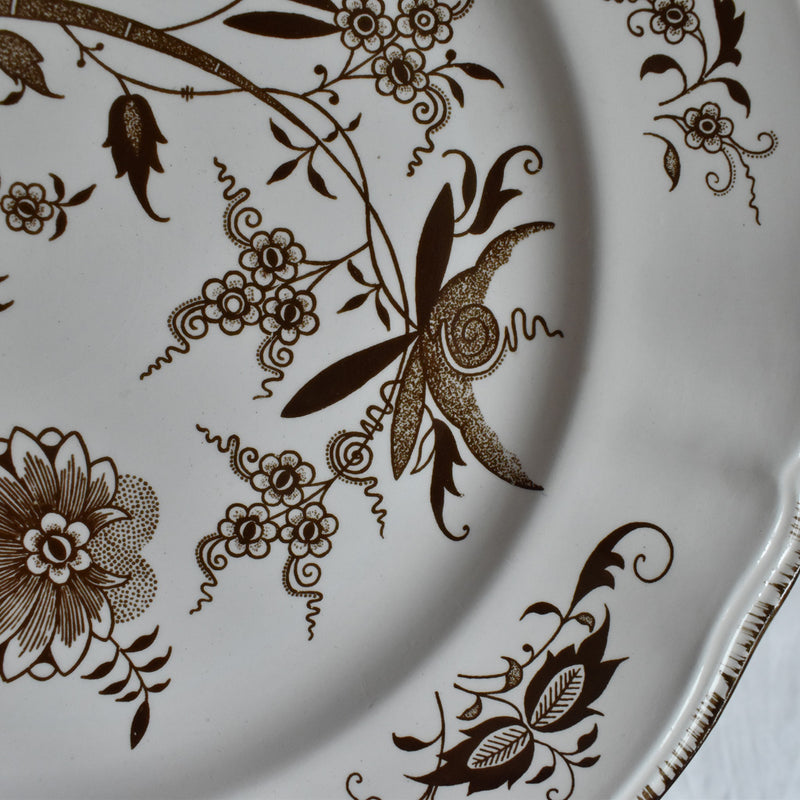 Antique Plate Sarreguemines Windsor