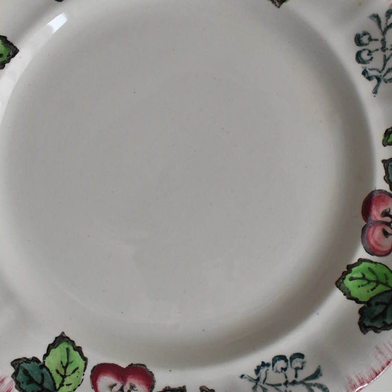 Antique Dessert Plate, Longwy, Montmorency A
