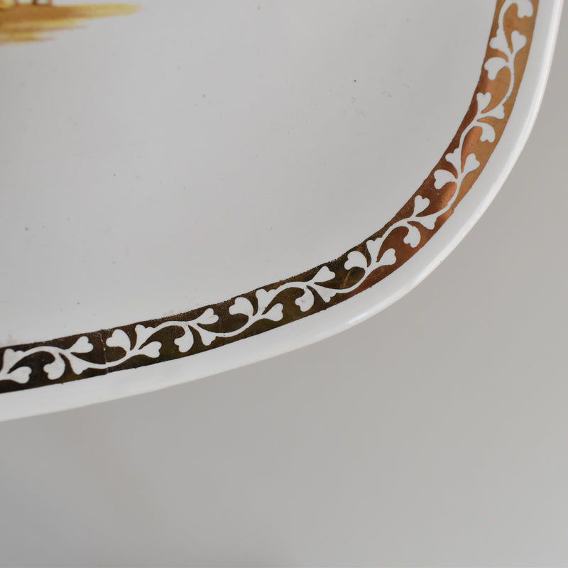 Vintage plate, Longchamp, Poisson Truite Arc-en-ciel (Rainbow Trout)