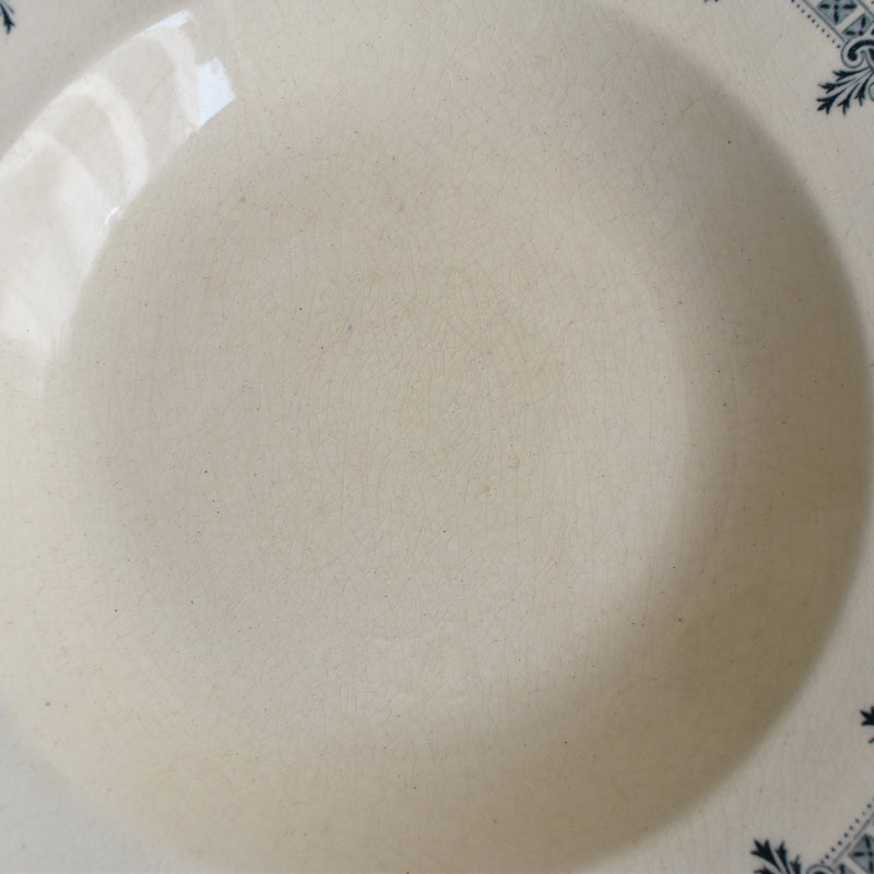 Antique Deep Plate TERRE DE FER Boëtie A