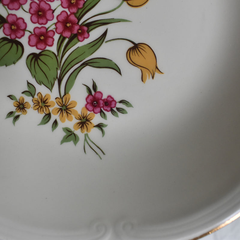 Vintage Deep Plate, Gien Floréal B