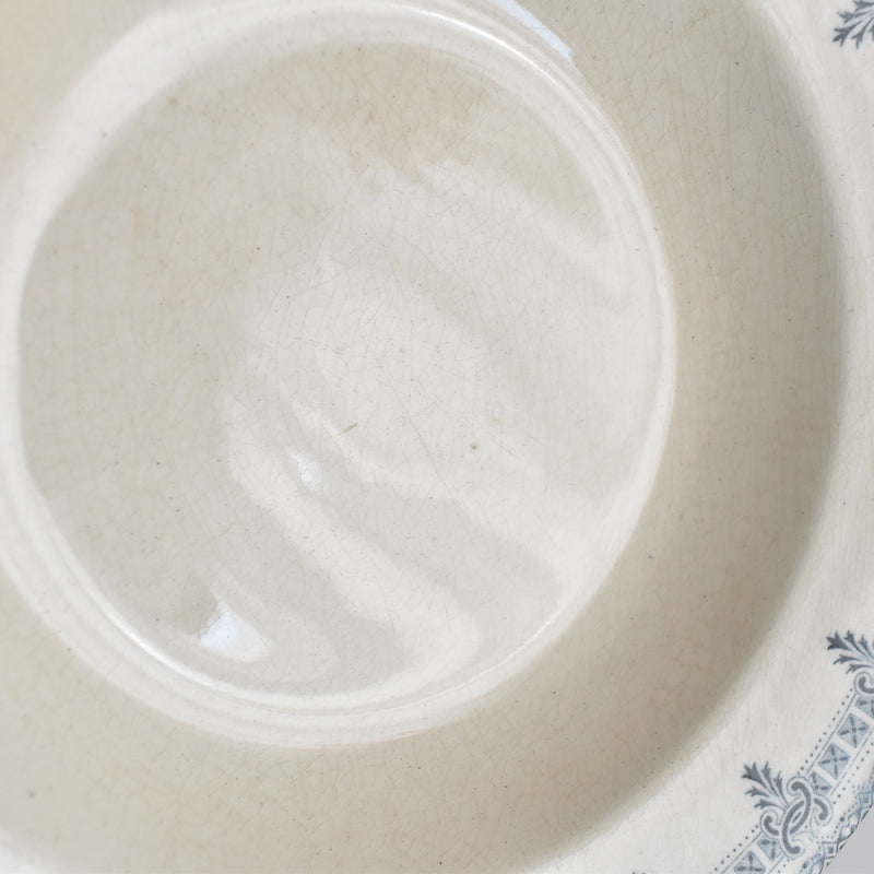 Antique Deep Plate TERRE DE FER Boëtie A
