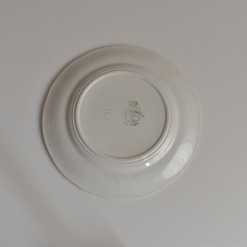 Antique Dessert Plate, Longwy, Montmorency B