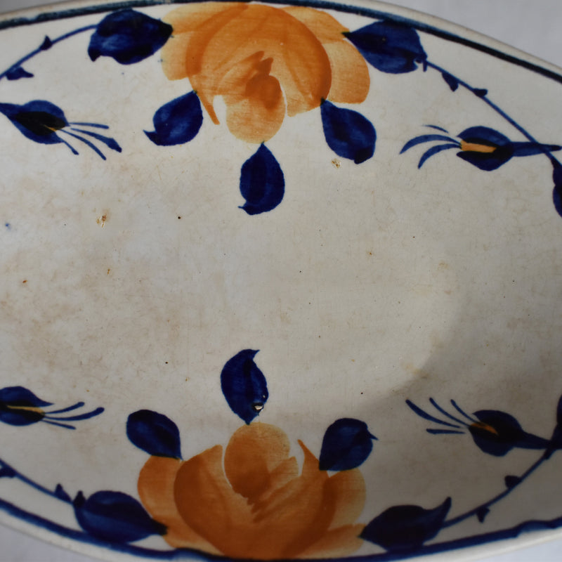 Antique Raviere Saint-Amand Orange Rose B