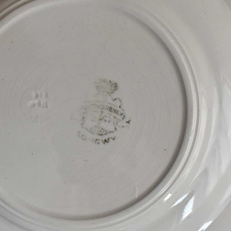 Antique Dessert Plate, Longwy, Montmorency B