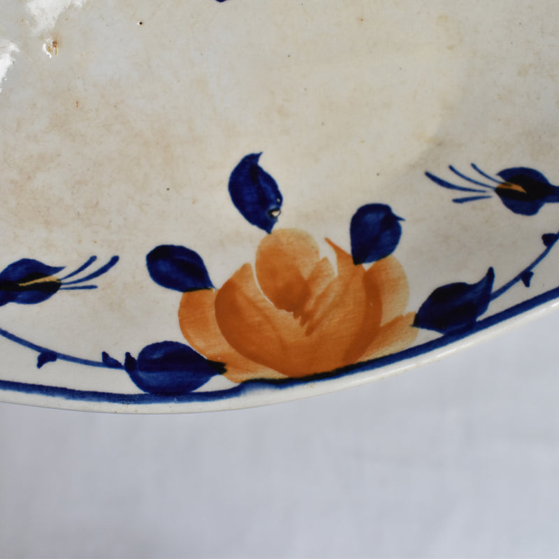 Antique Raviere Saint-Amand Orange Rose B