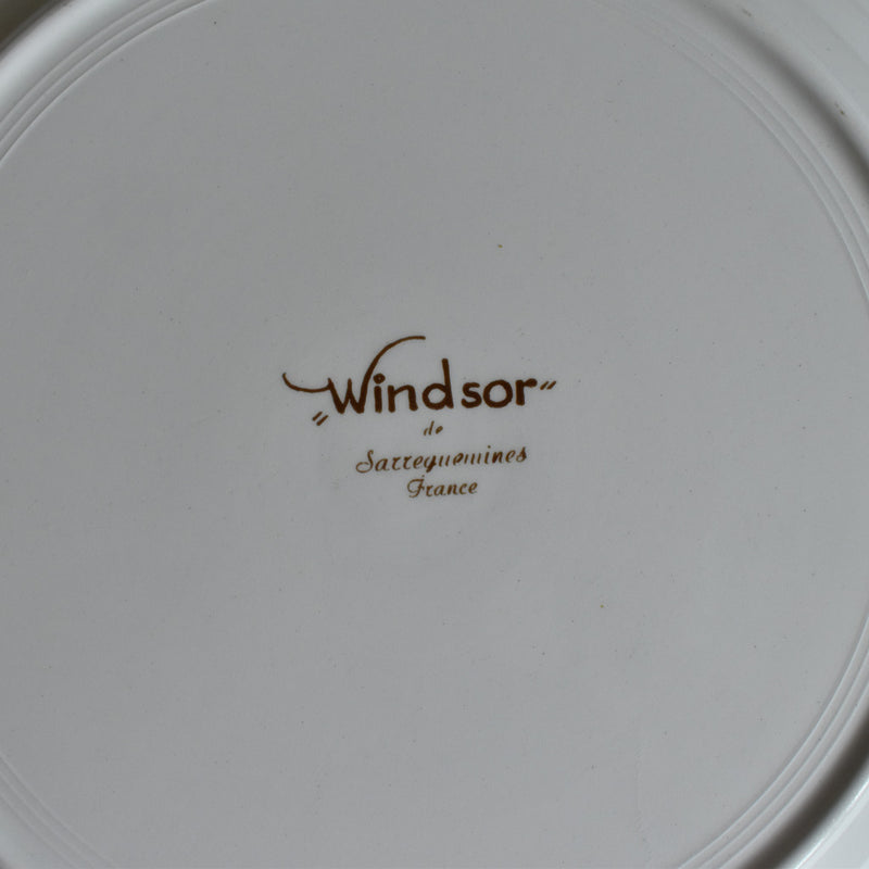 Antique deep dish Sarreguemines Windsor