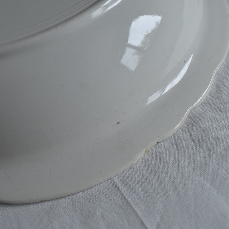 Antique deep dish Sarreguemines Windsor