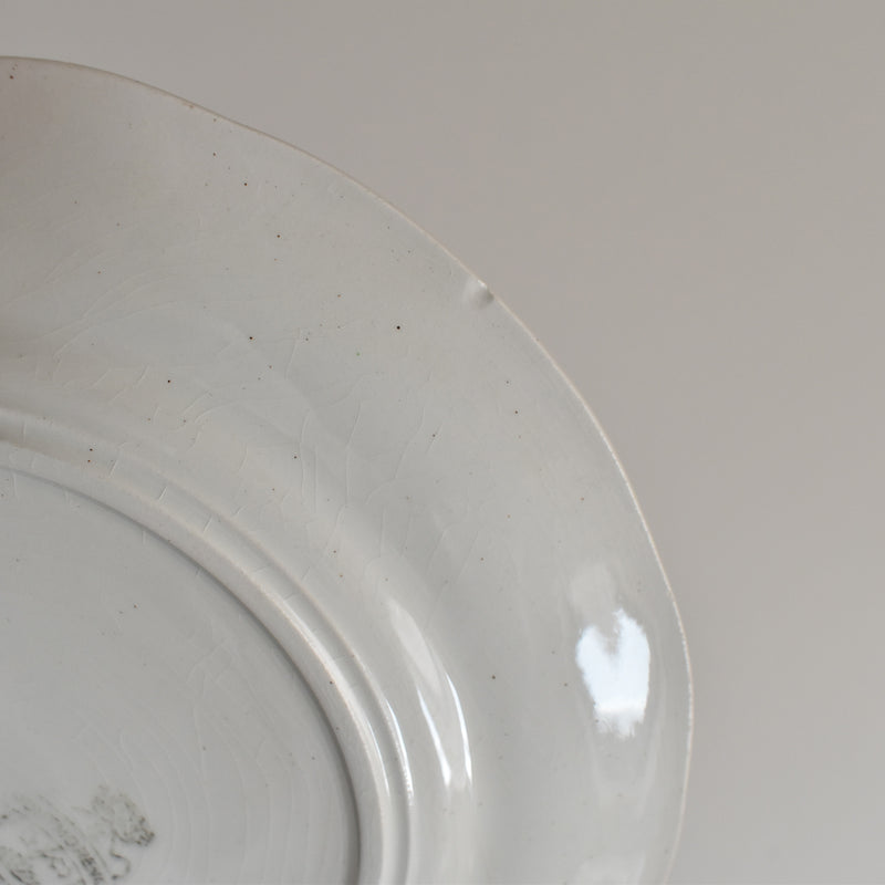 Antique Dessert Plate, Longwy, Montmorency B
