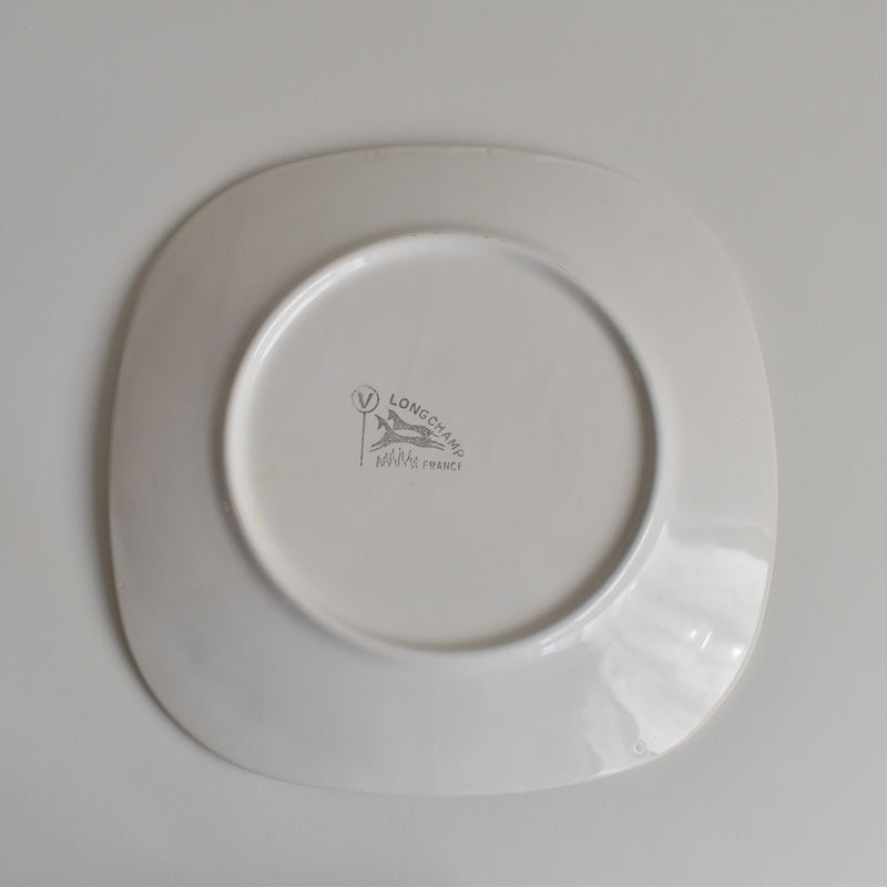 Vintage plate, Longchamp, Poisson Brochet (Pike)