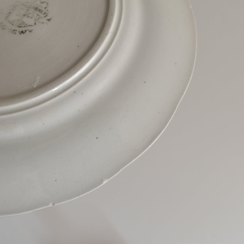 Antique Dessert Plate, Longwy, Montmorency B