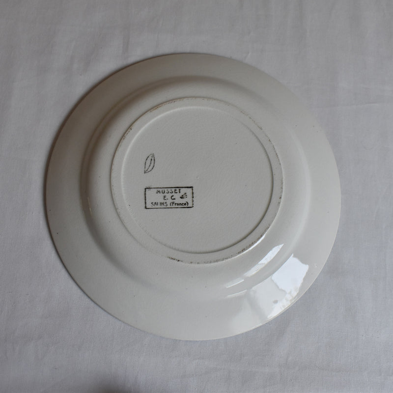 Antique plate Salins Musset C