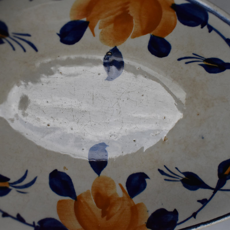 Antique Raviere Saint-Amand Orange Rose B