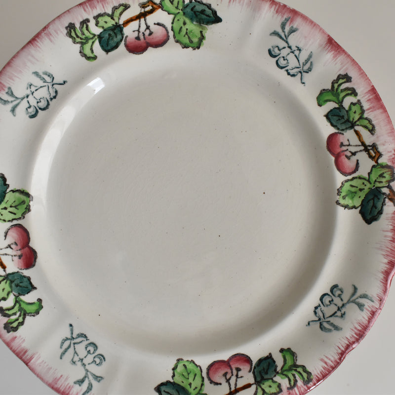Antique Dessert Plate, Longwy, Montmorency B