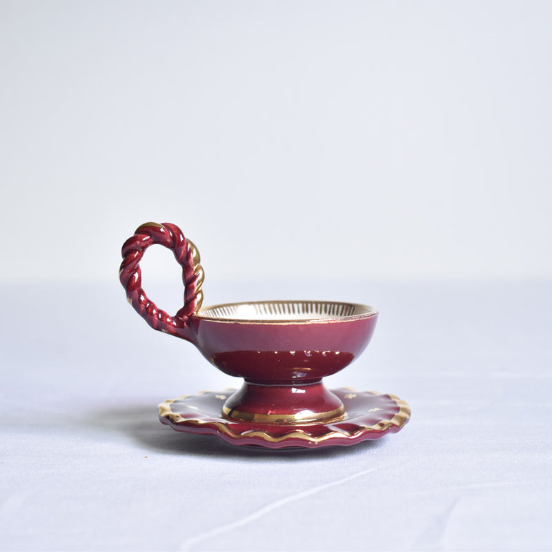 ア.ドラサンヴァル A.Dressinval ミニカップ＆ソーサー  レッド